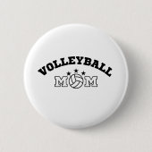 Badge Rond 5 Cm Maman du volley (Devant)