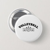 Badge Rond 5 Cm Maman du volley (Devant & derrière)