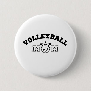 Badge Rond 5 Cm Maman du volley