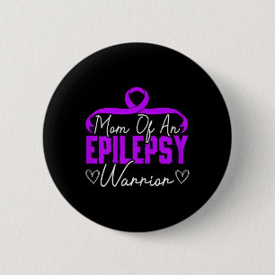 Badge Rond 5 Cm Maman D'Une Épilepsie Guerrière Soutien Épileptiqu