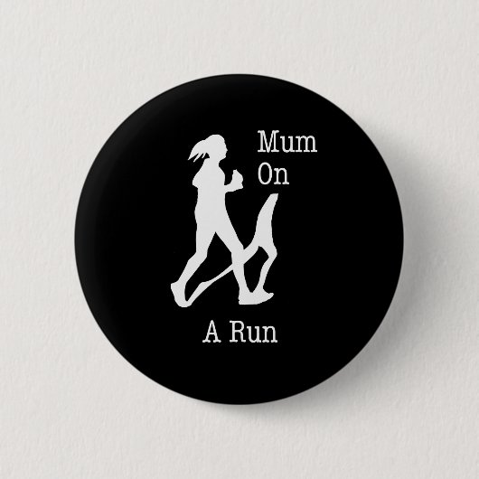 Badge Rond 5 Cm Maman en courant T-shirt cadeau cadeau cadeau cade (Devant)