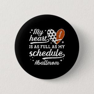 Badge Rond 5 Cm Maman est fière de Footll Soccer Mom
