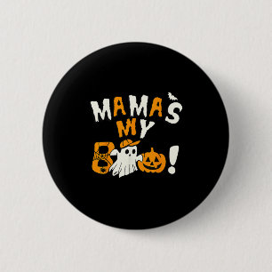 Badge Rond 5 Cm Maman Est Mon Boo Halloween Ghost Toddler Garçons