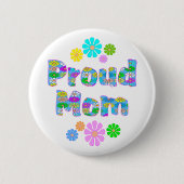 Badge Rond 5 Cm Maman fière (Devant)