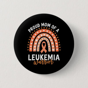 Badge Rond 5 Cm Maman fière d'un guerrier contre la leucémie 