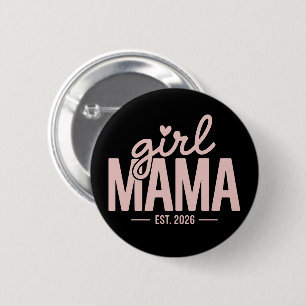 Badge Rond 5 Cm Maman Fille Est 2026 Révélation de Grossesse Maman