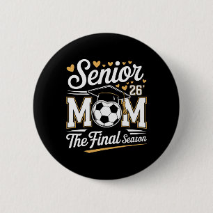 Badge Rond 5 Cm Maman Footballeuse Senior Cl De 2026