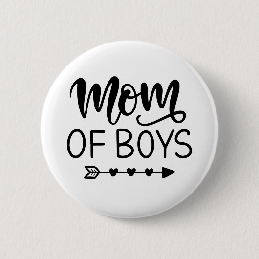 Badge Rond 5 Cm Maman garçon (Devant)