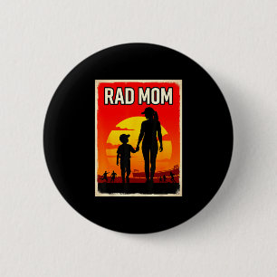 Badge Rond 5 Cm Maman géniale mère et fils maman de footballeur co
