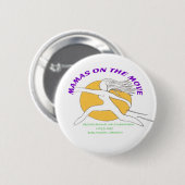 BADGE ROND 5 CM MAMAN MARATHON LOGO (Devant & derrière)