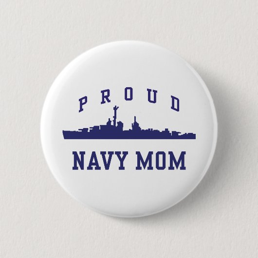 Badge Rond 5 Cm Maman marine (Devant)
