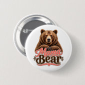 Badge Rond 5 Cm Maman Ourse (Devant & derrière)