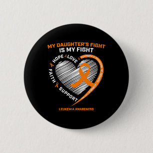 Badge Rond 5 Cm Maman Papa Orange Mes Filles Lutter Contre La Leuc