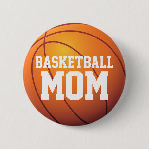 Badge Rond 5 Cm Maman personnalisée de basket-ball