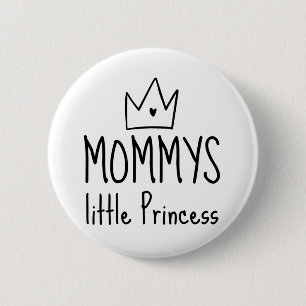 Badge Rond 5 Cm Maman Petite Princesse