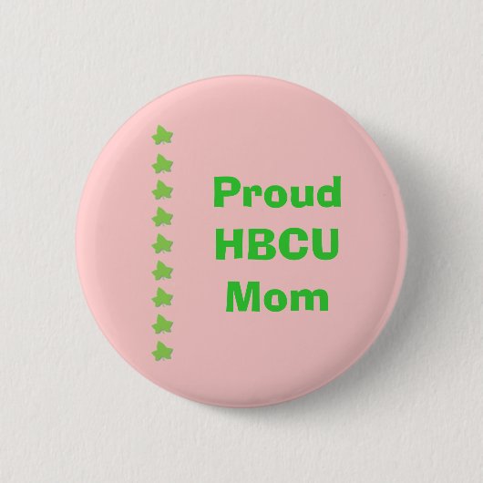 Badge Rond 5 Cm MAMAN rose et verte de HBCU (Devant)