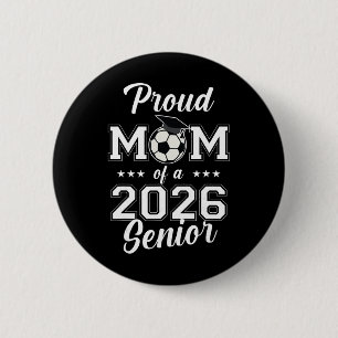 Badge Rond 5 Cm Maman senior de football Cl de 2026 Femmes
