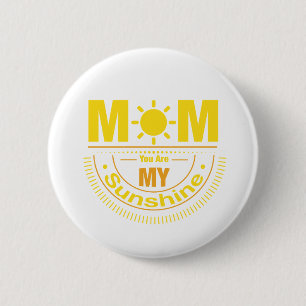 Badge Rond 5 Cm Maman, tu es mon soleil