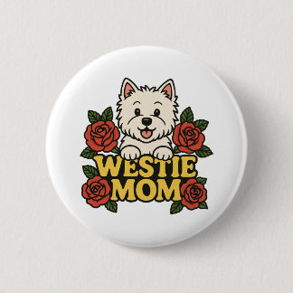 Badge Rond 5 Cm Maman Westie