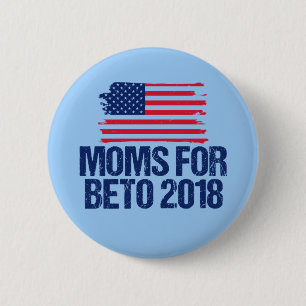 Badge Rond 5 Cm Mamans pour Beto 2018 % pipe% O'Rourke pour le