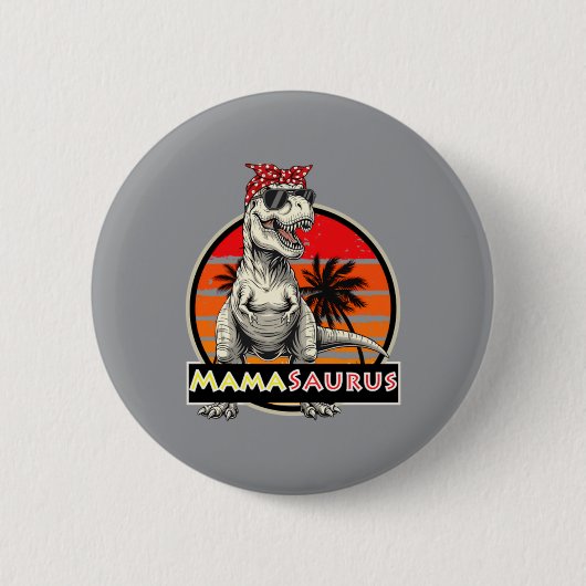 Badge Rond 5 Cm Mamasaurus (Devant)