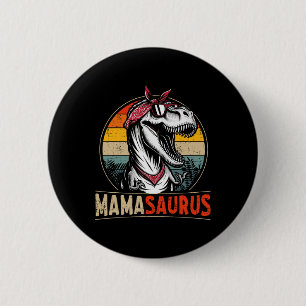 Badge Rond 5 Cm Mamasaurus Maman Dinosaure Pour La Fête Des Mères