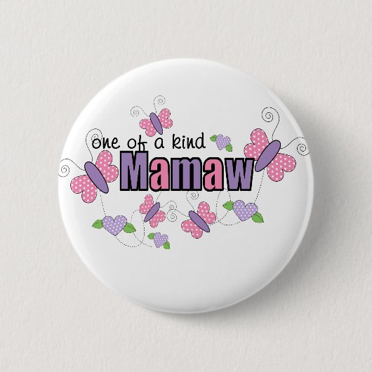 Badge Rond 5 Cm Mamaw Unique (Devant)