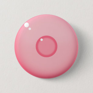 Badge Rond 5 Cm Mamelon rose