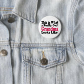 Badge Rond 5 Cm Mamie Cool (En situation)