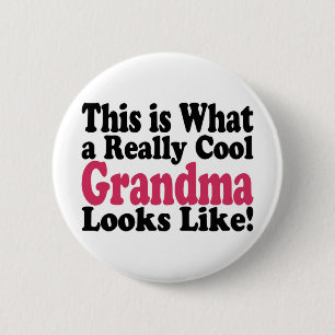 Badge Rond 5 Cm Mamie Cool