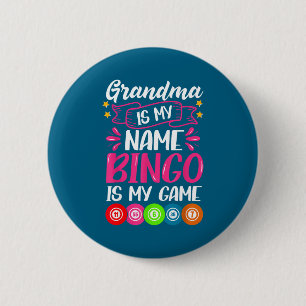 Badge Rond 5 Cm Mamie Joueuse de Bingo Citation Drôle de Bingo Con