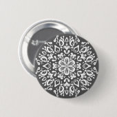Badge Rond 5 Cm Manatee Mandala (Devant & derrière)