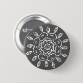 Badge Rond 5 Cm Manatee Mandala (Devant & derrière)