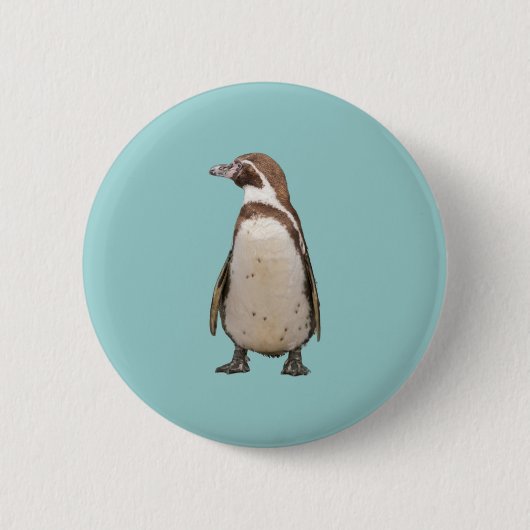 Badge Rond 5 Cm Manchot (Devant)