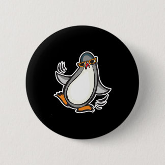 Badge Rond 5 Cm manchot à danser idiot