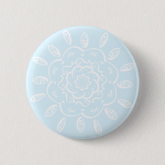 Badge Rond 5 Cm Mandala arctique (Devant)