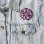 Badge Rond 5 Cm Mandala Blackberry (En situation)