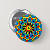 Badge Rond 5 Cm Mandala coloré (Devant & derrière)