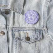 Badge Rond 5 Cm Mandala de diamant céleste (En situation)