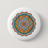 Badge Rond 5 Cm mandala de diverses couleurs (Devant)