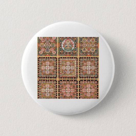 Badge Rond 5 Cm Mandala de Kongokai (Devant)
