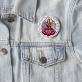 Badge Rond 5 Cm Mandala de Lakshmi de déesse (En situation)