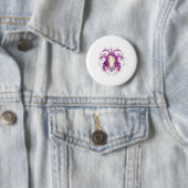 Badge Rond 5 Cm Mandala de licorne (En situation)