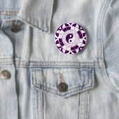 Badge Rond 5 Cm Mandala de Yin Yang (En situation)