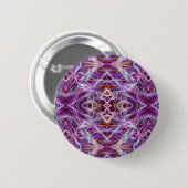 Badge Rond 5 Cm Mandala en rose (Devant & derrière)