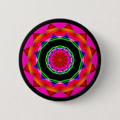 Badge Rond 5 Cm Mandala fractal (Devant)