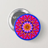 Badge Rond 5 Cm Mandala fractal (Devant & derrière)