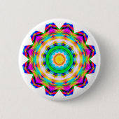 Badge Rond 5 Cm Mandala fractal (Devant)