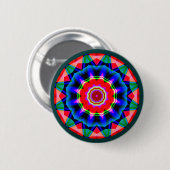 Badge Rond 5 Cm Mandala fractal (Devant & derrière)