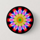 Badge Rond 5 Cm Mandala fractal (Devant)